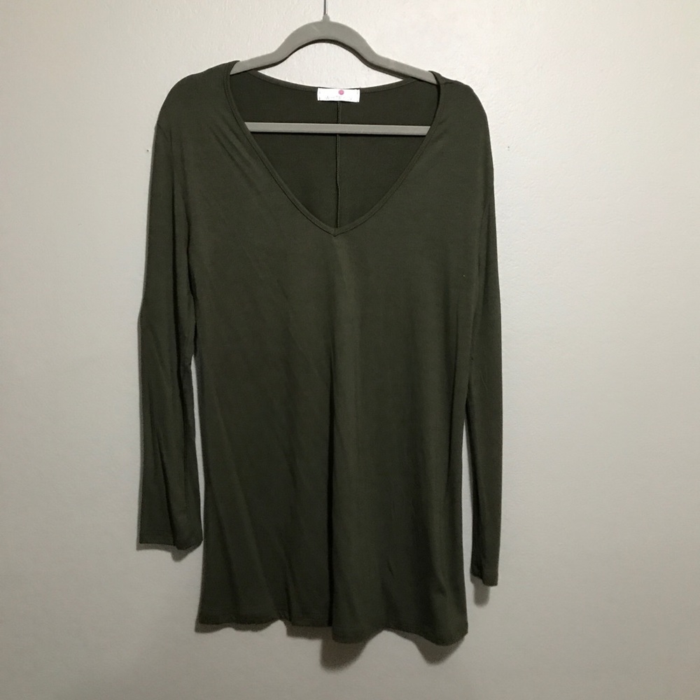 Dark olive tunic